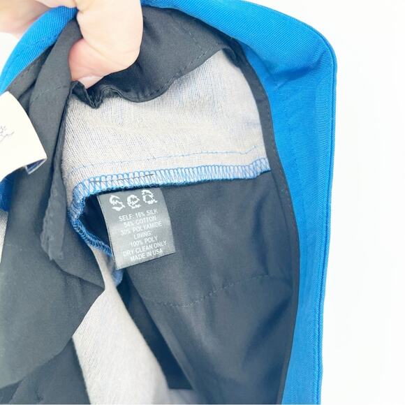 Sea New York Silk Blend Stripe Detail Trousers 0 Blue - Picture 9 of 9